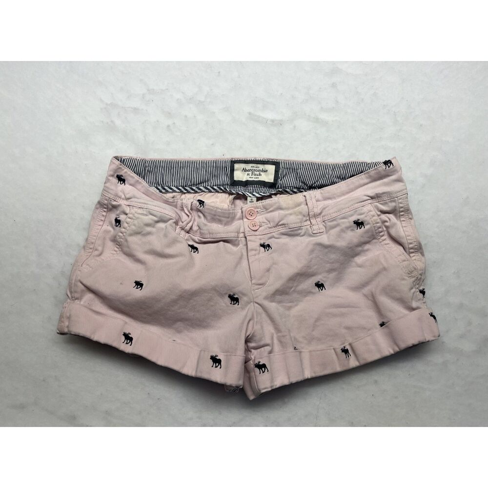 Vintage Y2K Abercrombie & Fitch pink mini shorts size 6